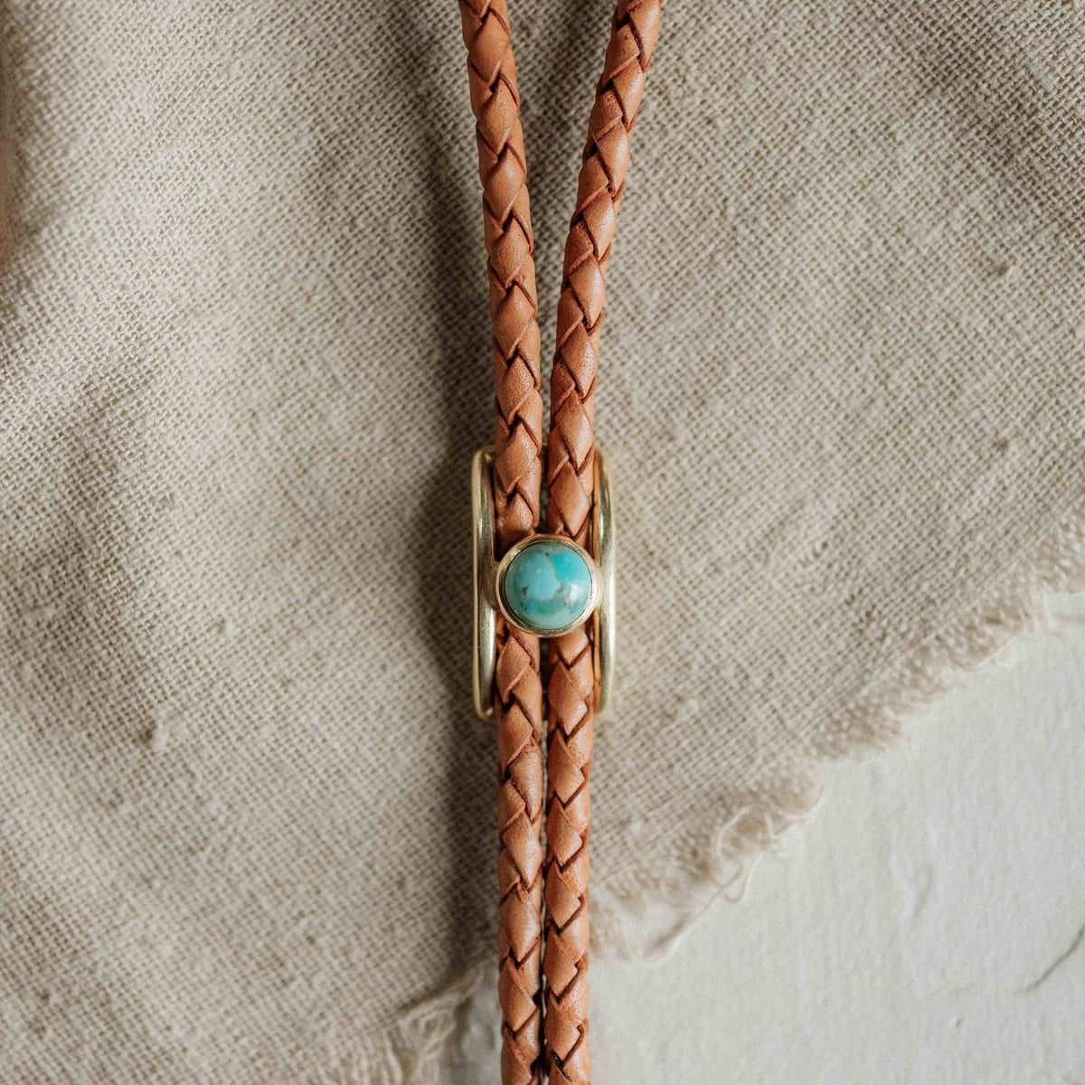 Shepherd Bolo Tie  |  Pearl or Turquoise