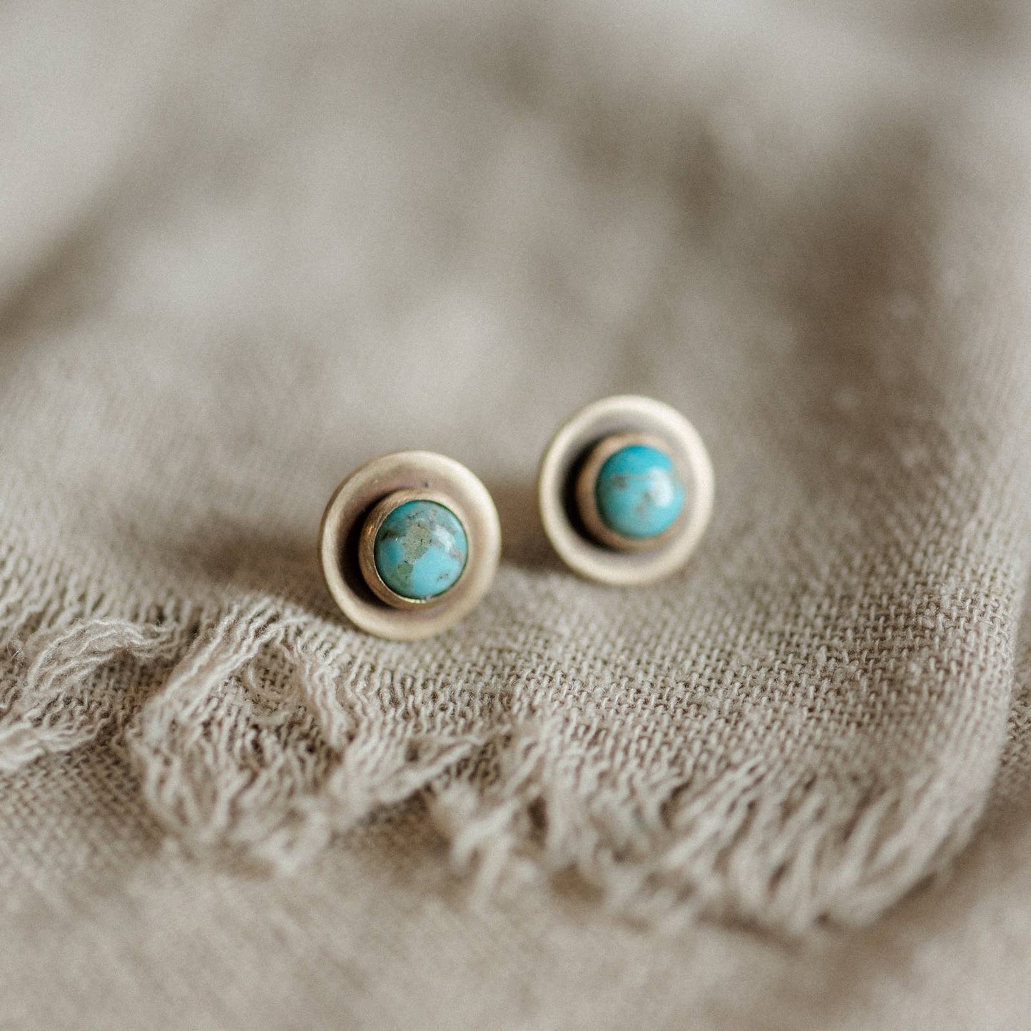 Gibbon Studs // Turquoise
