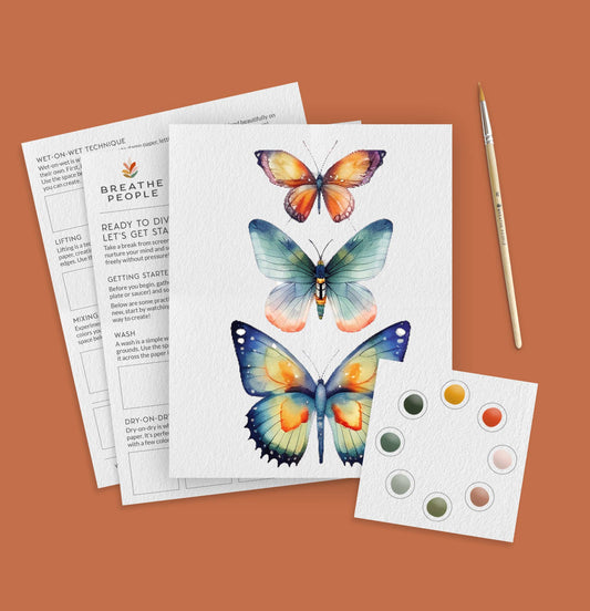 All-In-One Beginner Watercolor Paint Set - Various Designs