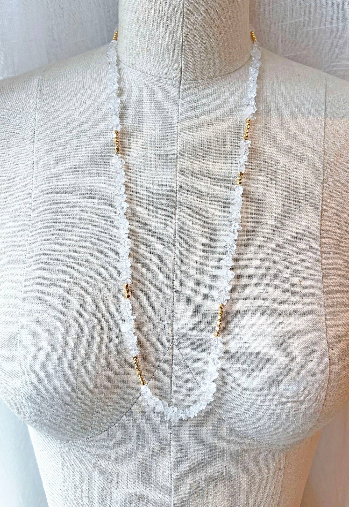 Quartz Layering Necklace | Beaded Necklace