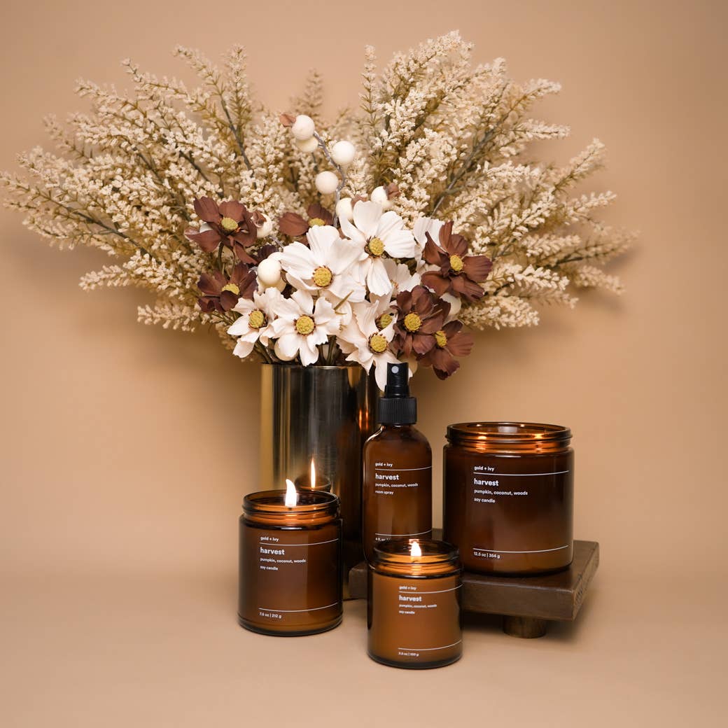 Harvest soy candle  |  pumpkin, coconut, woods