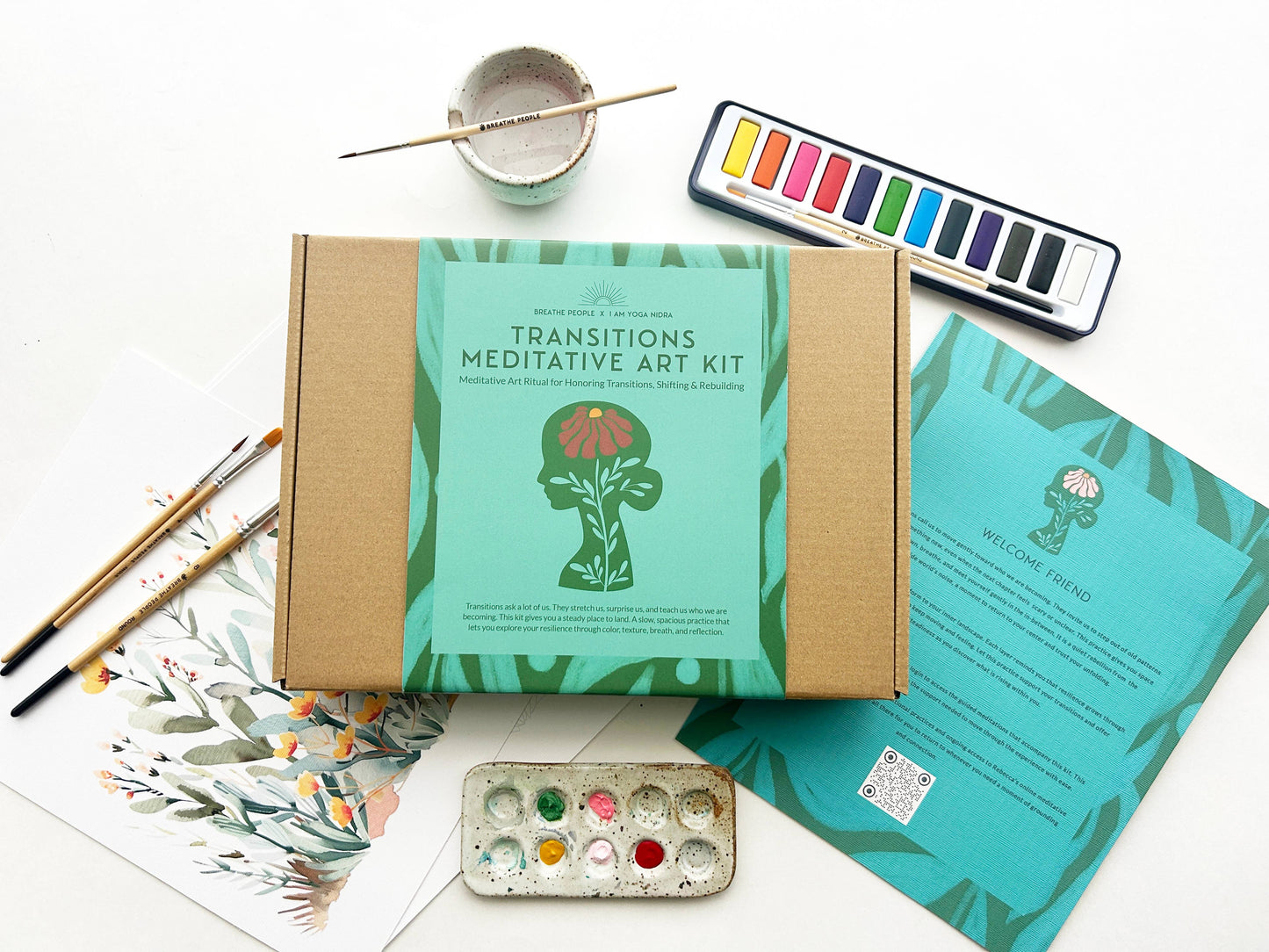 Gentle Transitions Meditative Art Kit with Gouache