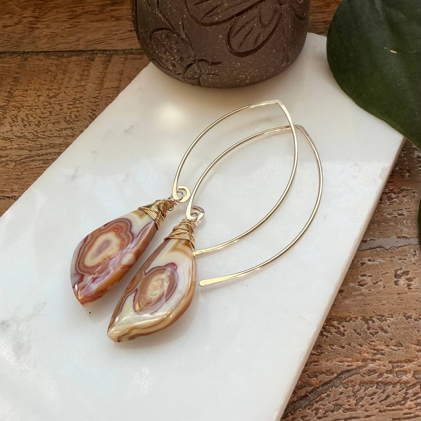 One of a Kind: Crazy Lace Agate Statement Earrings