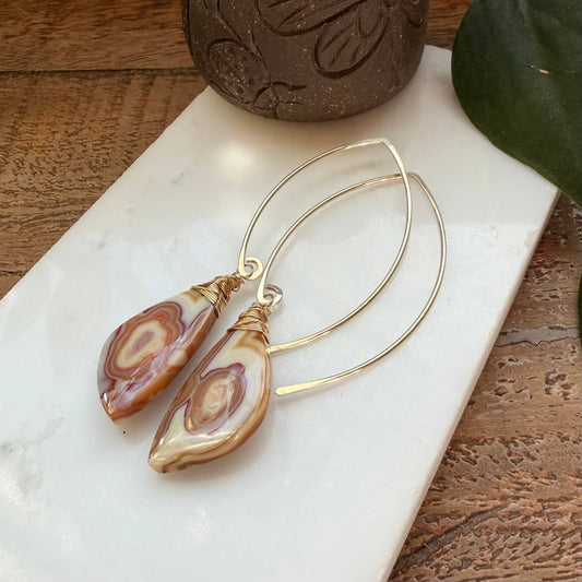 One of a Kind: Crazy Lace Agate Statement Earrings