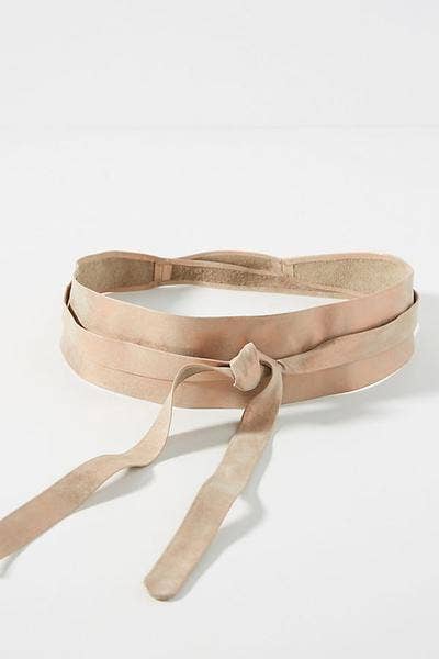 Leather Wrap Belt  |  Rose Shimmer