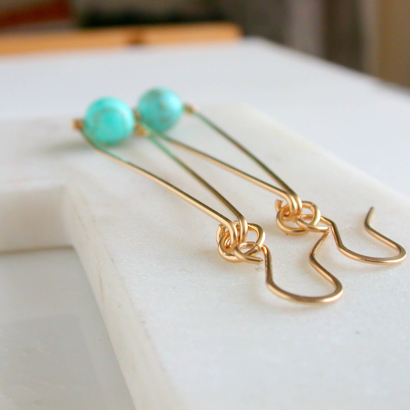 Turquoise Pendulum Earrings