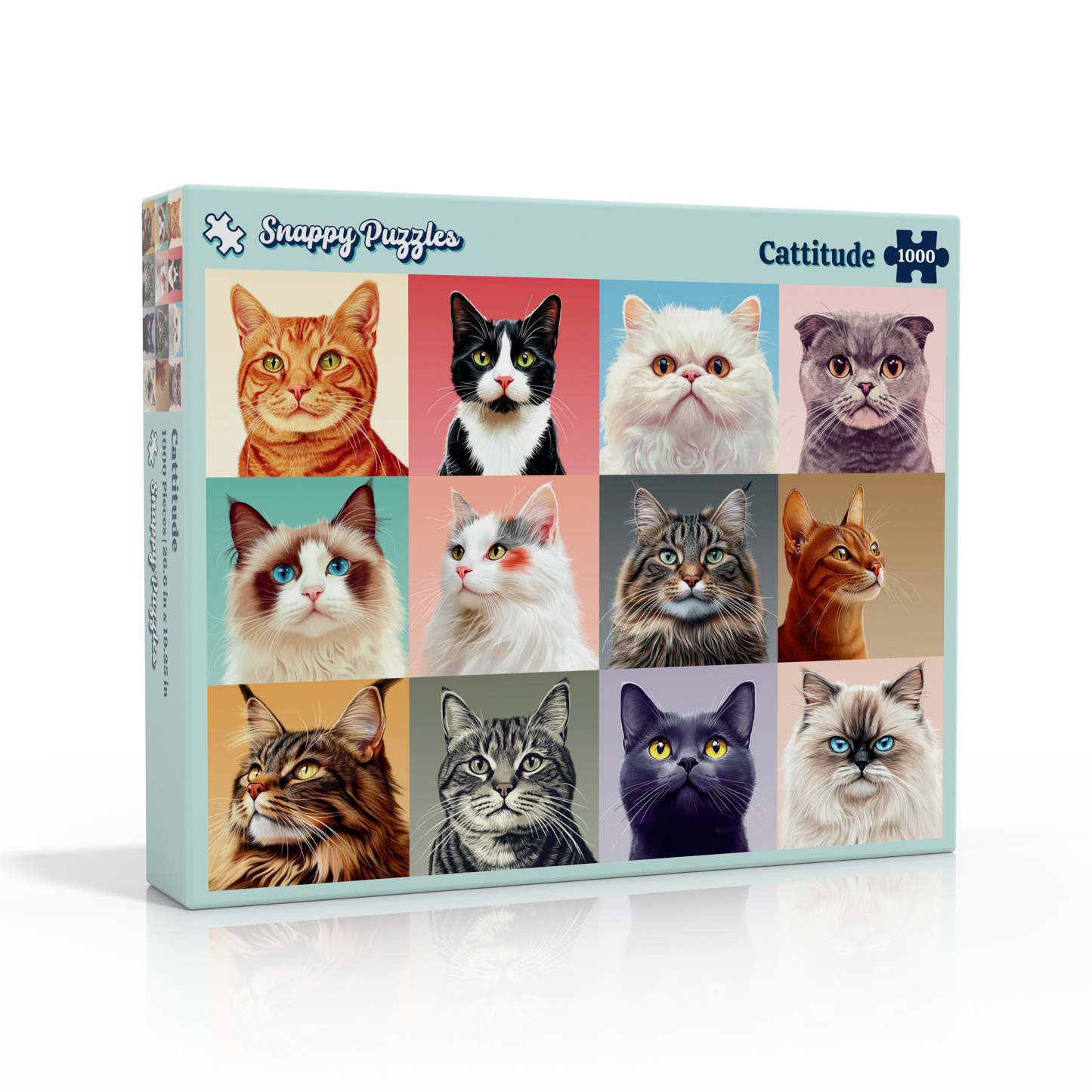Cat Collage Jigsaw Puzzle – Premium 1000-Piece Adult